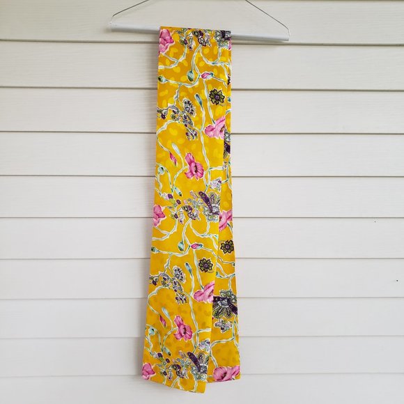 Vintage 80s/90s Luciano Choi 100% Silk Dress with matching scarf - Picture 15 of 15